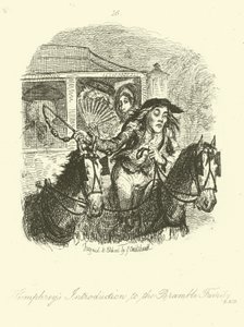 Illusztráció Humphry Clinkerhez, Tobias Smollett alkotó: after George Cruikshank