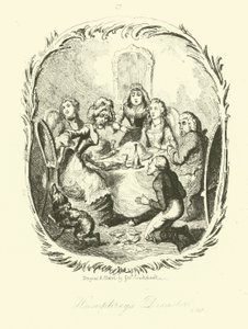 Illusztráció Humphry Clinkerhez, Tobias Smollett alkotó: after George Cruikshank