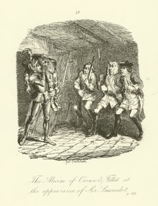 Illusztráció a Launcelot Greaveshez, Tobias Smollett alkotó: after George Cruikshank