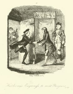 Illusztráció: Tobias Smollett Vándorsólyom páchoz alkotó: after George Cruikshank