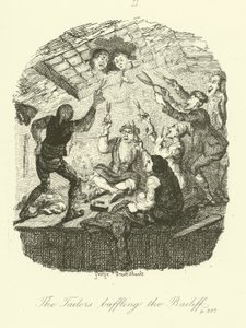 Illusztráció: Tobias Smollett Vándorsólyom páchoz alkotó: after George Cruikshank