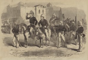 A tábornok és vezérkara a mecsetnél, Delhi előtt alkotó: after George Francklin Atkinson
