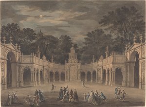 Illuminations terv III. György király születésnapjának megünneplésére alkotó: after Giovanni Battista Cipriani Robert Adam