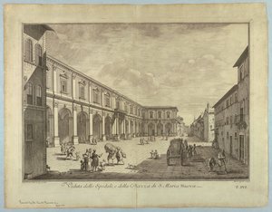Kilátás Firenzére, tányér a "XXIV. választásból. Kilátás Firenze város fő kerületeire, tereire, templomaira és palotáira"