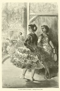 Az Amparo a fandangót táncolja alkotó: Gustave after Dore