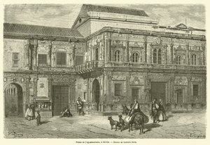 Palais de lAyuntamiento, Sevillában alkotó: Gustave after Dore