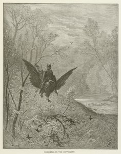 Ruggiero a Hippogriffon alkotó: Gustave after Dore