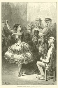 Egy baile akadémia, Sevillában alkotó: Gustave after Dore