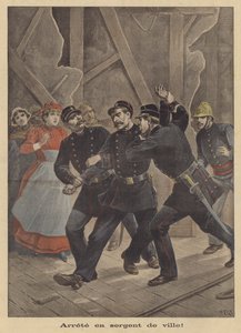 Egy rendőr letartóztatása alkotó: after Henri Meyer