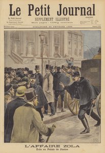 Emile Zola a Palais de Justice-ban