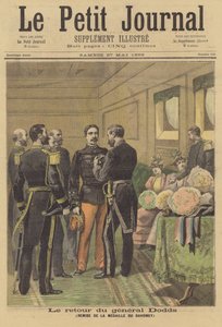 Dodd tábornok Dahomey-érmet kapott Franciaországba való visszatérésekor
