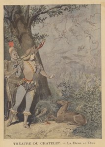 A La Biche au Bois produkciója a Theater du Chateletben alkotó: after Henri Meyer