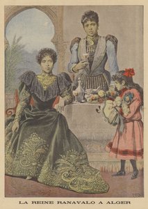 Madagaszkár III. Ranavalona királynője száműzetésben Algírban