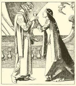 Belle Iseult és Sir Tristram itta a szerelmi szárazságot