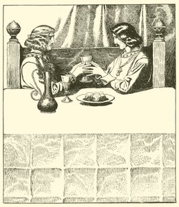 Sir Tristram Sir Launcelot mellett ül alkotó: after Howard Pyle
