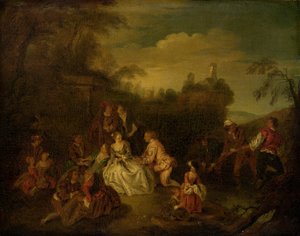 A halászok ajándéka alkotó: after Jean Baptiste Joseph Pater