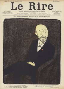 Jules Claretie, a La Comedie-Francaise rendezője, a Le Rire illusztrációja