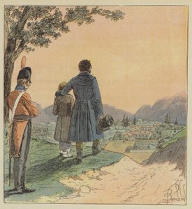 Búcsú Longwoodtól alkotó: after Louis Charles Bombled