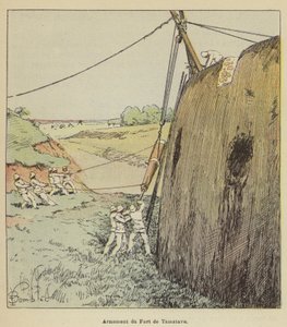 A Tamatave erőd fegyverzete alkotó: after Louis Charles Bombled