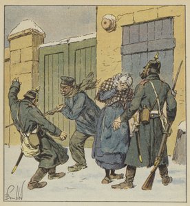 A porosz brutalitások egy Beaugency alkotó: after Louis Charles Bombled