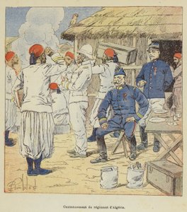 Az algériai ezred kantonja alkotó: after Louis Charles Bombled