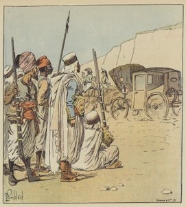Ez az autó nagyon meglepte az arabokat alkotó: after Louis Charles Bombled