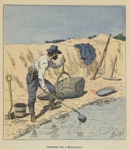 Aranykutató Madagaszkáron alkotó: after Louis Charles Bombled