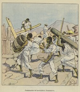 Barikádok építése Tananarive-ban alkotó: after Louis Charles Bombled