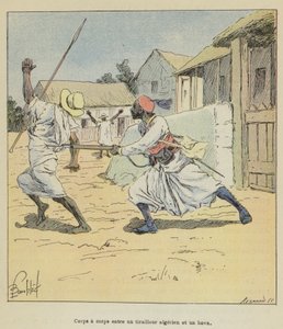 Testről testre egy algériai tirailleur és egy hova között alkotó: after Louis Charles Bombled