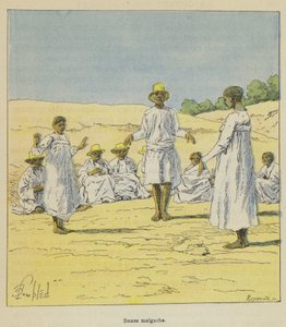 Madagaszkár tánc alkotó: after Louis Charles Bombled