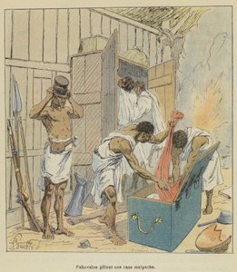 Fahavalos egy madagaszkári dobozt dob alkotó: after Louis Charles Bombled