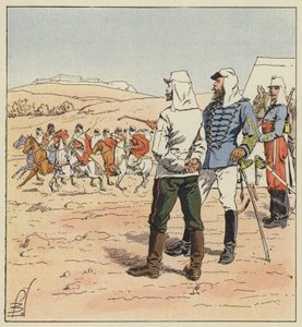 Kouropatkine kapitány Algériában alkotó: after Louis Charles Bombled