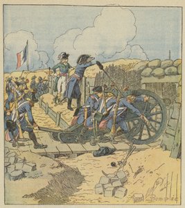 A tüzérségi parancsnok mindenhol ott volt alkotó: after Louis Charles Bombled