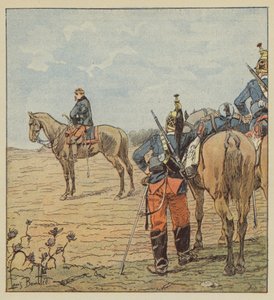 Barry tábornok Coulmiers előtt egy nappal alkotó: after Louis Charles Bombled