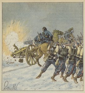 A Vendée mobiljai támadásba lendülnek alkotó: after Louis Charles Bombled