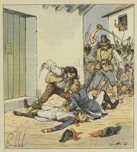 A franciák mészárlása Veronában alkotó: after Louis Charles Bombled