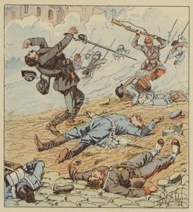 De Boissieu kapitány halála az orléans-i csatában alkotó: after Louis Charles Bombled