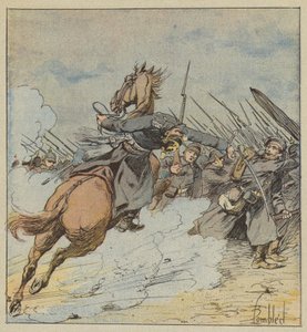 De Kontski ezredes halála alkotó: after Louis Charles Bombled