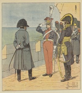 Napóleon fogadja Pioutowskit Elba szigetén alkotó: after Louis Charles Bombled