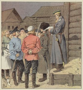 Hadüzenet Szibériában alkotó: after Louis Charles Bombled