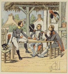 Voltigeur, gyalogos vadász és mérnök sapper alkotó: after Louis Charles Bombled