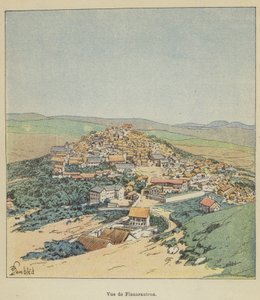 Fianarantroa kilátása alkotó: after Louis Charles Bombled