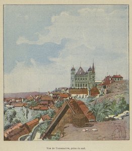 Antananarivo kilátása délről alkotó: after Louis Charles Bombled