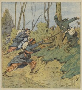 A poroszokat üldöző zefirok alkotó: after Louis Charles Bombled