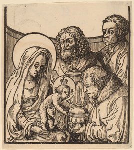 A mágusok imádása alkotó: after Lucas van Leyden