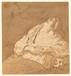 Szent Mária Magdolna extázisban alkotó: after Michelangelo Merisi da Caravaggio