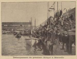 Kruger Transvaal elnöke Marseille-be érkezik alkotó: after Nadar