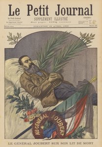 Piet Joubert búr tábornok a halálos ágyán, Pretoria, Dél-Afrika