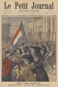 Tüntetés Írországban Joseph Chamberlain ellen alkotó: after Oswaldo Tofani
