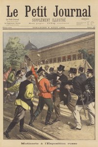 Harc az 1900-as párizsi kiállítás orosz pavilonja helyén